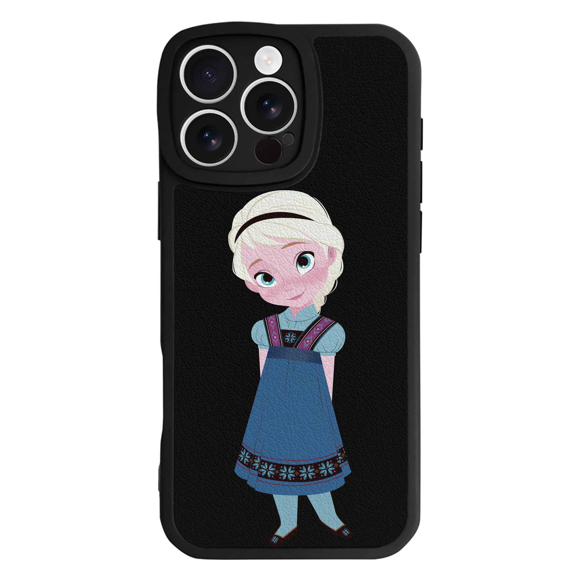 （画像用） アナと雪の女王 アンナ エルサ Frozen Anna Elsa 【iPhone 16シリーズ対応】シリコンスマホケース（レザー調） 材質：シリコン